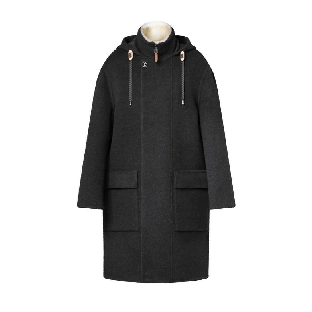 マ*ブ様 お値下げLOUIS VUITTONカシミヤ100%ロングコートダークブ Cashmere-Silk Blend Double Face Coat - For Men | LOUIS VUITTON